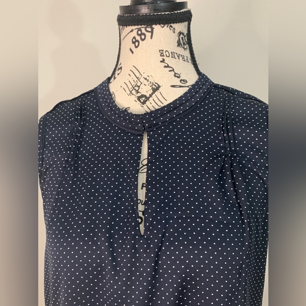 Ann Taylor Dark Blue Sleeveless Size: S - Picture 4 of 11